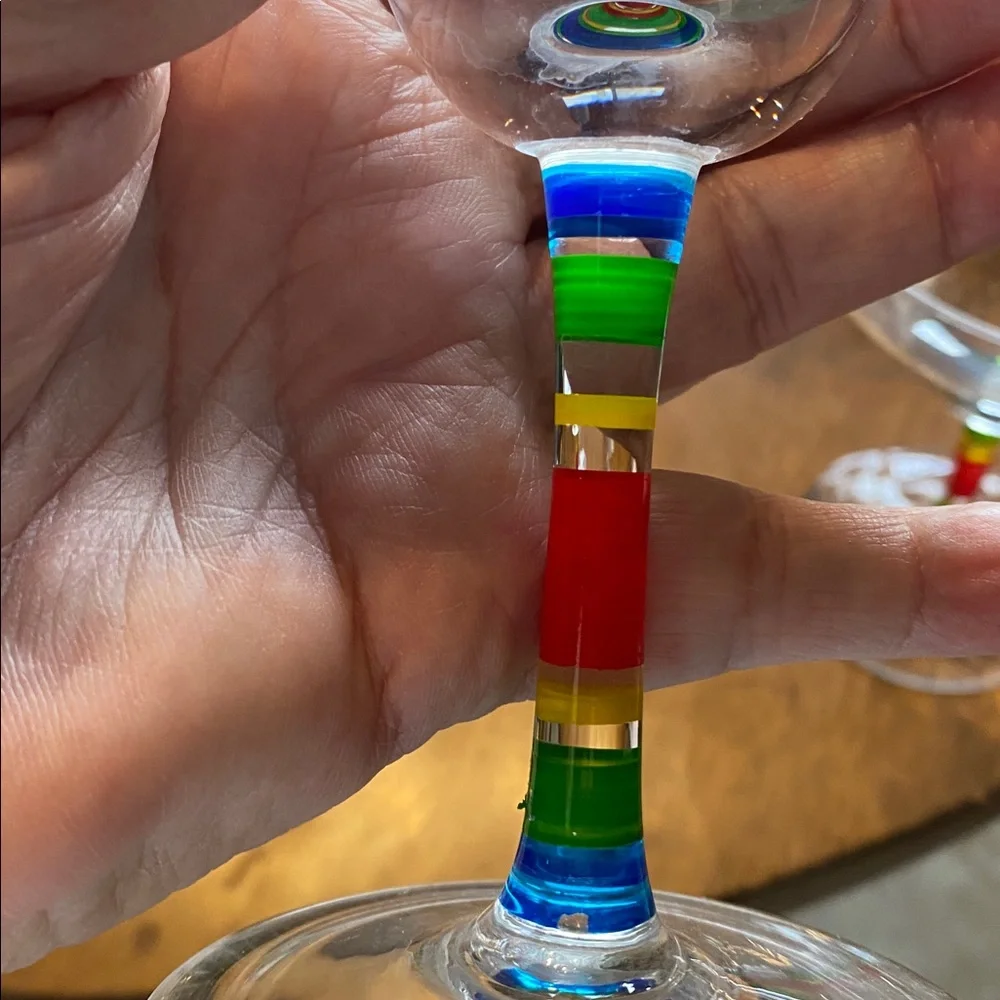 Crate and Barrel CAPRICE discontinued margarita glasses. Like new. Set f 4